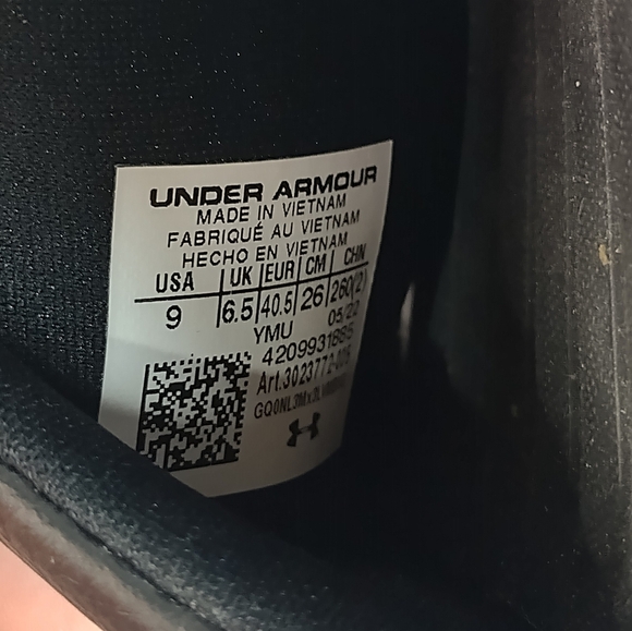 Under Armour ARMR massage Men's Slides Size 9 Vortex Slip Ons - Picture 8 of 12